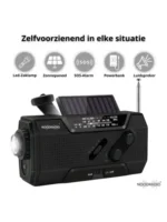 Noodradio® Solar Opwindbaar Met Batterijen - Afbeelding 3