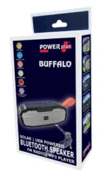 POWERplus Buffalo FM radio en Bluetooth speaker met USB MP3 muziekspeler en powerbank met zonnepaneel - Afbeelding 4