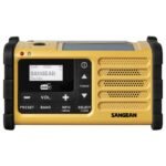Sangean MMR-88 DAB+ Outdoorradio DAB+, VHF (FM) Noodradio Acculaadfunctie, Zaklamp, Zonnepaneel, Handslinger Zwart, Geel - Afbeelding 4