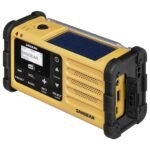 Sangean MMR-88 DAB+ Outdoorradio DAB+, VHF (FM) Noodradio Acculaadfunctie, Zaklamp, Zonnepaneel, Handslinger Zwart, Geel