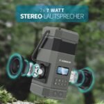 Albrecht DR114 Outdoorradio DAB+, VHF (FM) Noodradio, USB, Bluetooth Incl. lantaarn, Handslinger, Acculaadfunctie, Zonne - Afbeelding 2