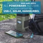 Albrecht DR114 Outdoorradio DAB+, VHF (FM) Noodradio, USB, Bluetooth Incl. lantaarn, Handslinger, Acculaadfunctie, Zonne - Afbeelding 5