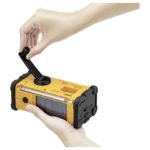 Sangean MMR-88 DAB+ Outdoorradio DAB+, VHF (FM) Noodradio Acculaadfunctie, Zaklamp, Zonnepaneel, Handslinger Zwart, Geel - Afbeelding 6