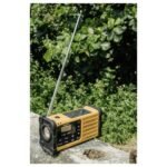 Sangean MMR-88 DAB+ Outdoorradio DAB+, VHF (FM) Noodradio Acculaadfunctie, Zaklamp, Zonnepaneel, Handslinger Zwart, Geel - Afbeelding 8