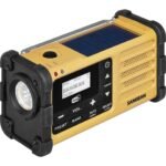 Sangean MMR-88 DAB+ Outdoorradio DAB+, VHF (FM) Noodradio Acculaadfunctie, Zaklamp, Zonnepaneel, Handslinger Zwart, Geel - Afbeelding 2