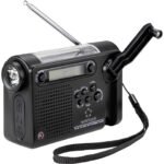 Renkforce RF-CR-200 Transistorradio VHF (FM), Middengolf, Korte golf Noodradio Oplaadbaar, Zonnepaneel, Handslinger, Wek